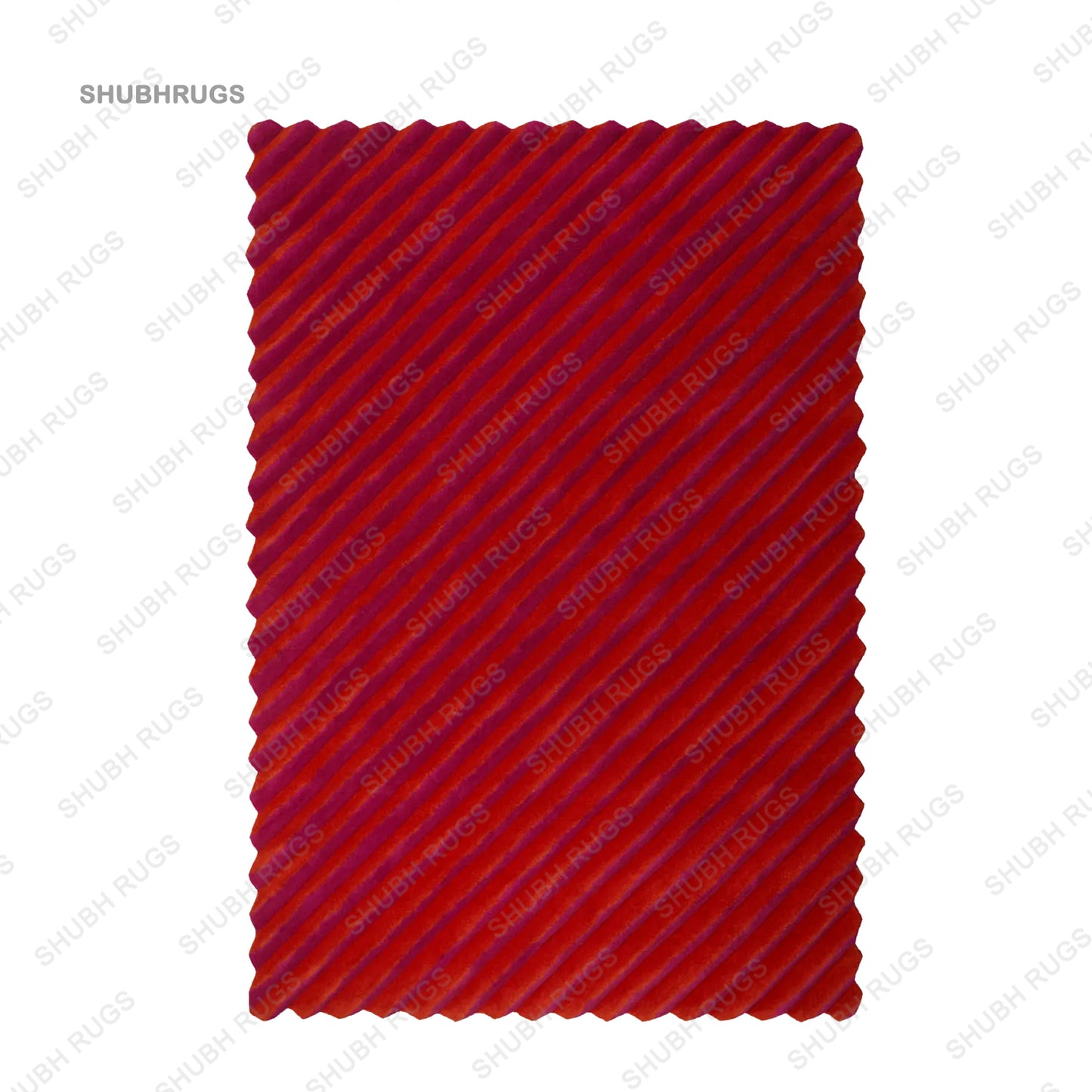 Optict Flow Red rug |Hand tufted | Wool Rug