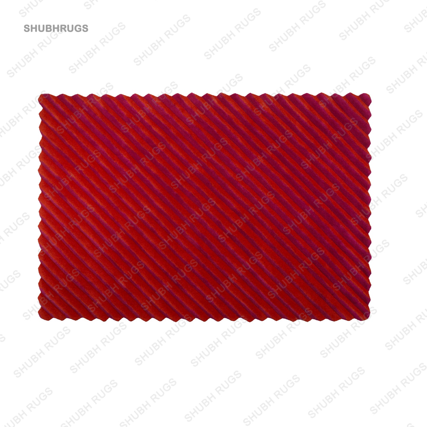 Optict Flow Red rug |Hand tufted | Wool Rug