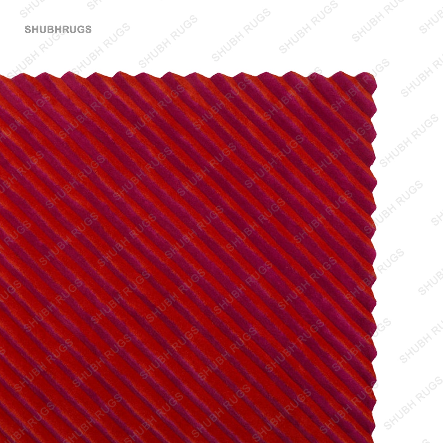 Optict Flow Red rug |Hand tufted | Wool Rug