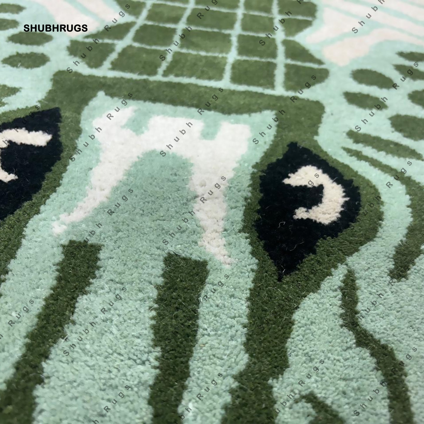 Crocodile Rugs Handmade Tufted For Living Room Bedroom Kid Room Available In All Size Can Be Customized With Fast Service/Free Shipping