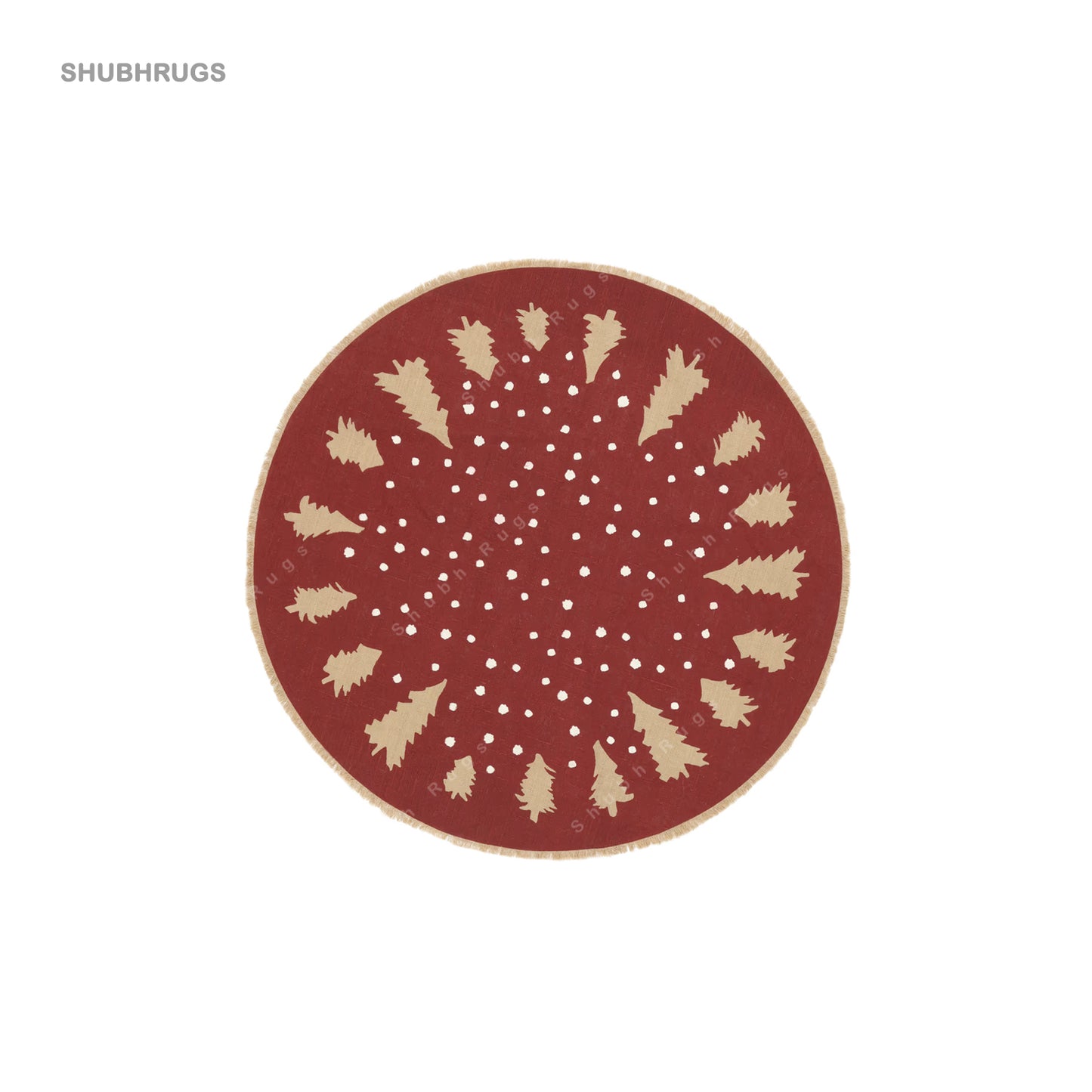 Winterland - Red Beige Jute- Rug