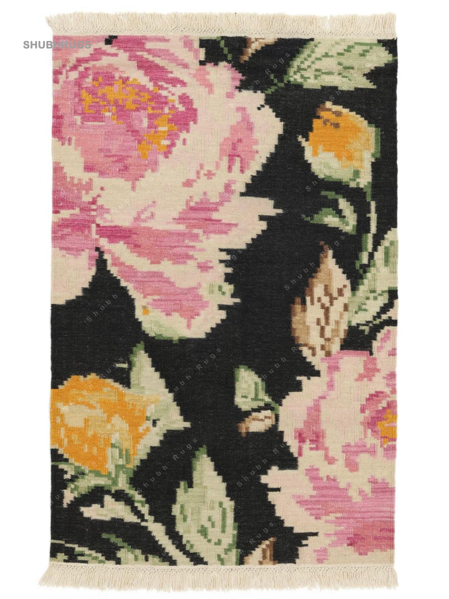 Kilim Karabakh Sofia - Black Wool Rug