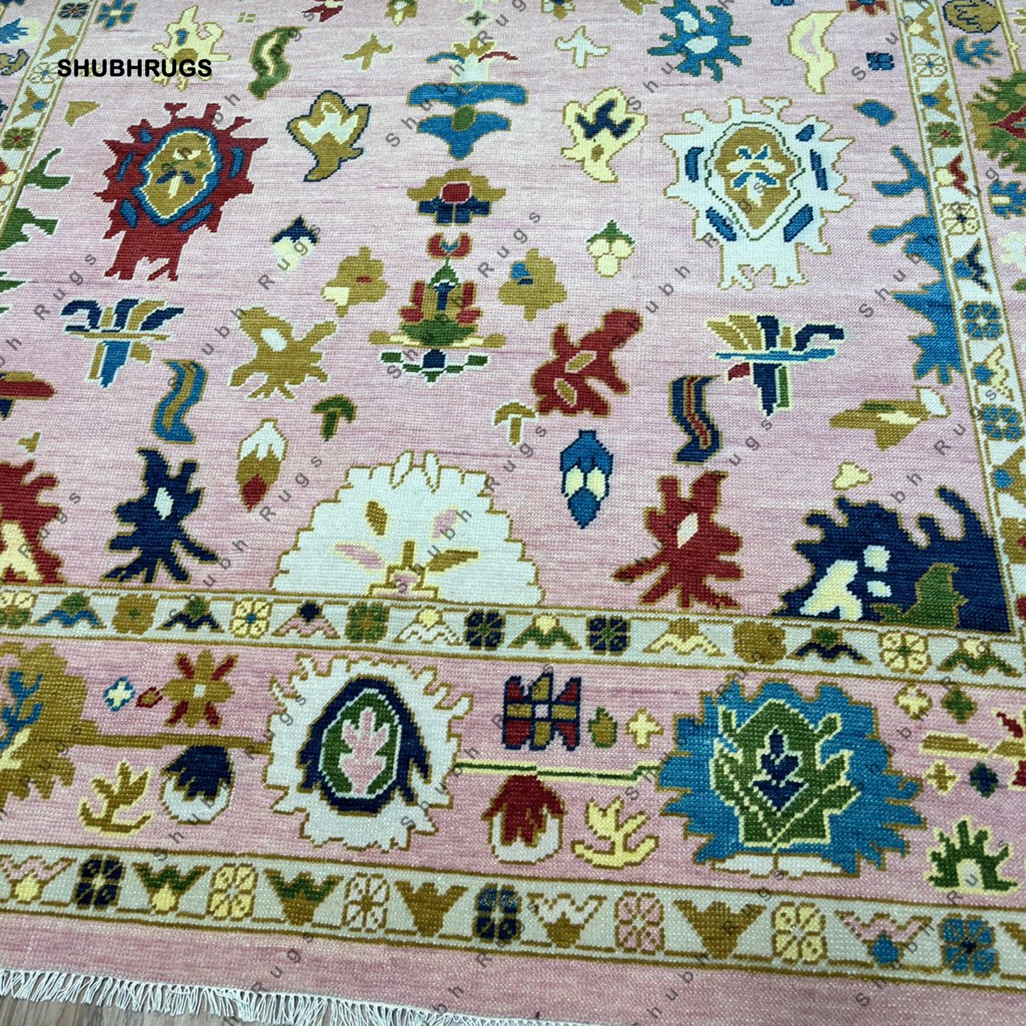 Persian Oushak Rug Hand-Knotted Designer Rug For Living Room, Bedroom, Hallway,Offices,Home Decor Area Rug 5x8 8x10 9x12 Black Friday Carpet