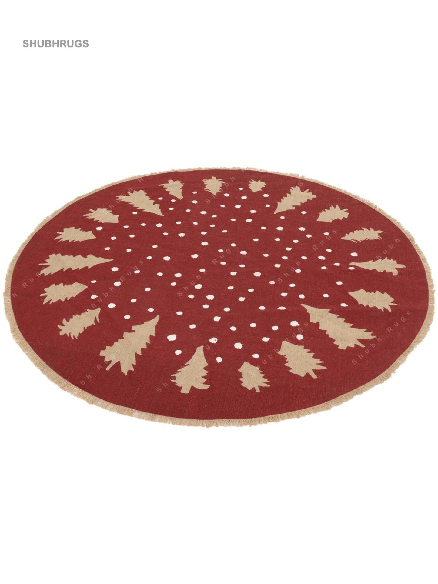 Winterland - Red Beige Jute- Rug