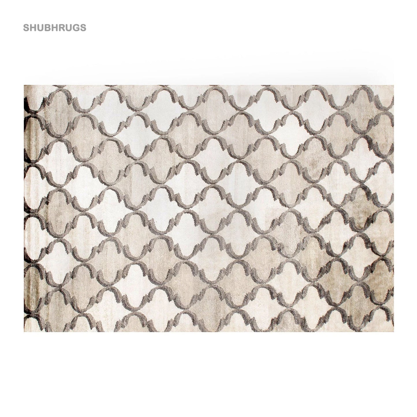 Contemporary leather-rug
