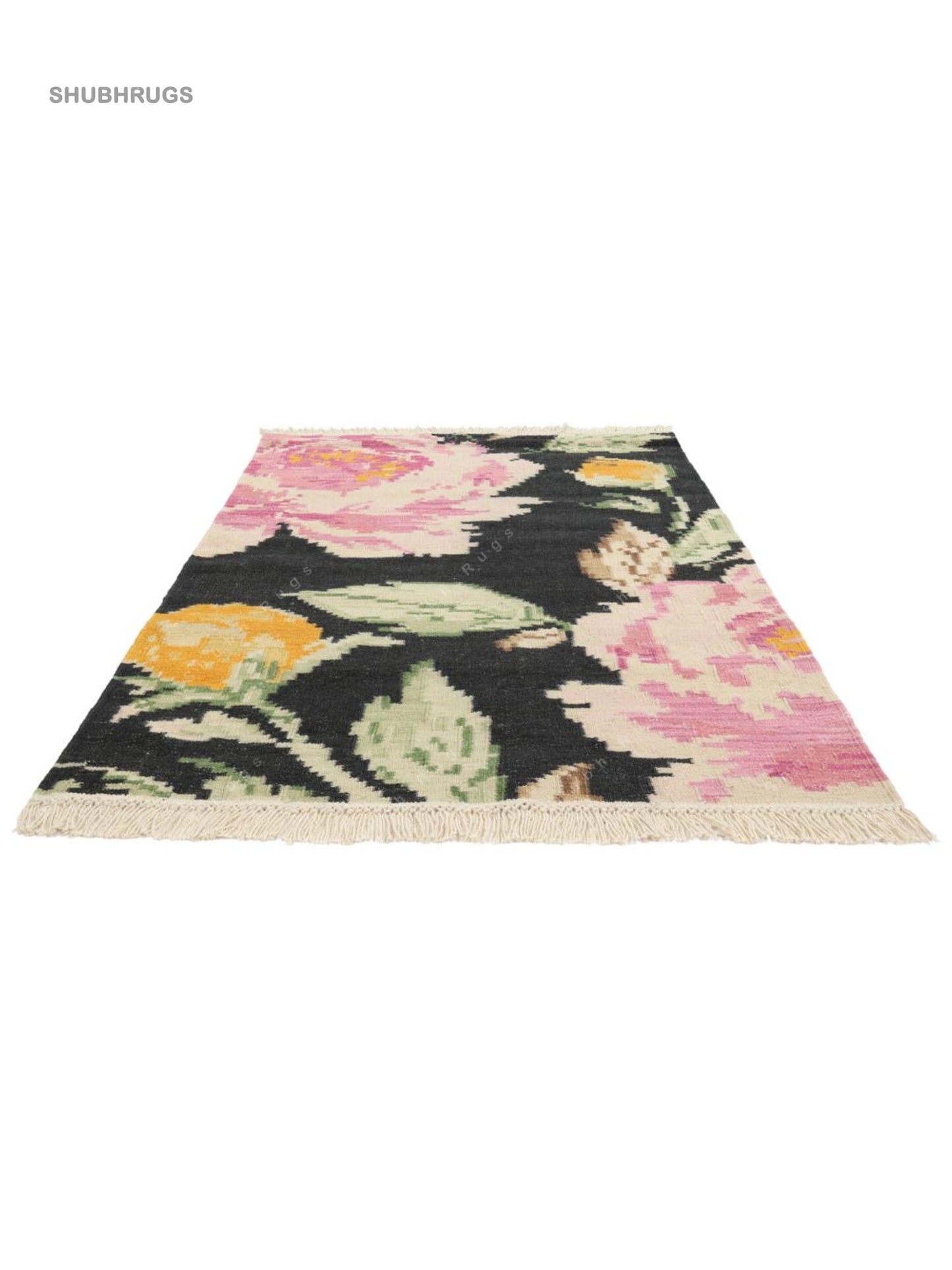 Kilim Karabakh Sofia - Black Wool Rug