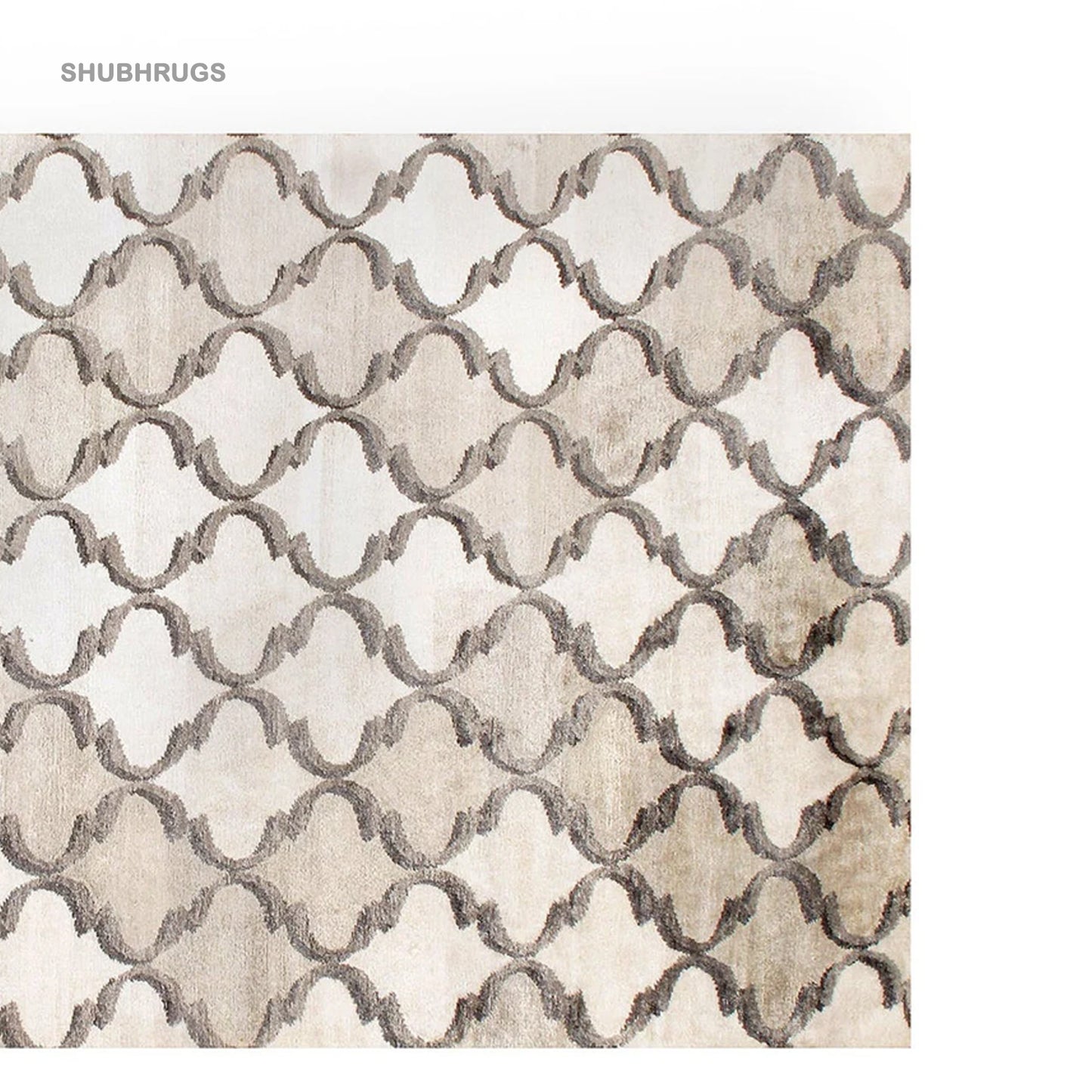Contemporary leather-rug