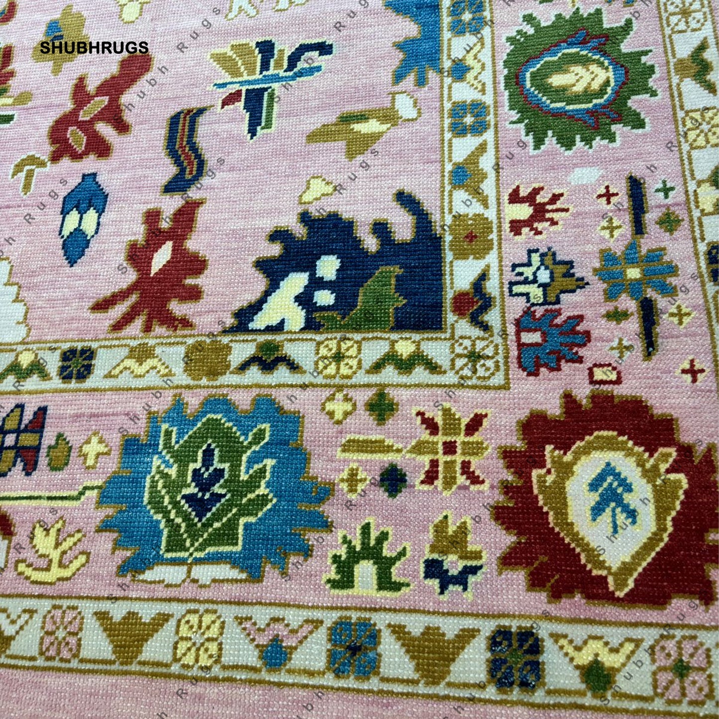 Persian Oushak Rug Hand-Knotted Designer Rug For Living Room, Bedroom, Hallway,Offices,Home Decor Area Rug 5x8 8x10 9x12 Black Friday Carpet