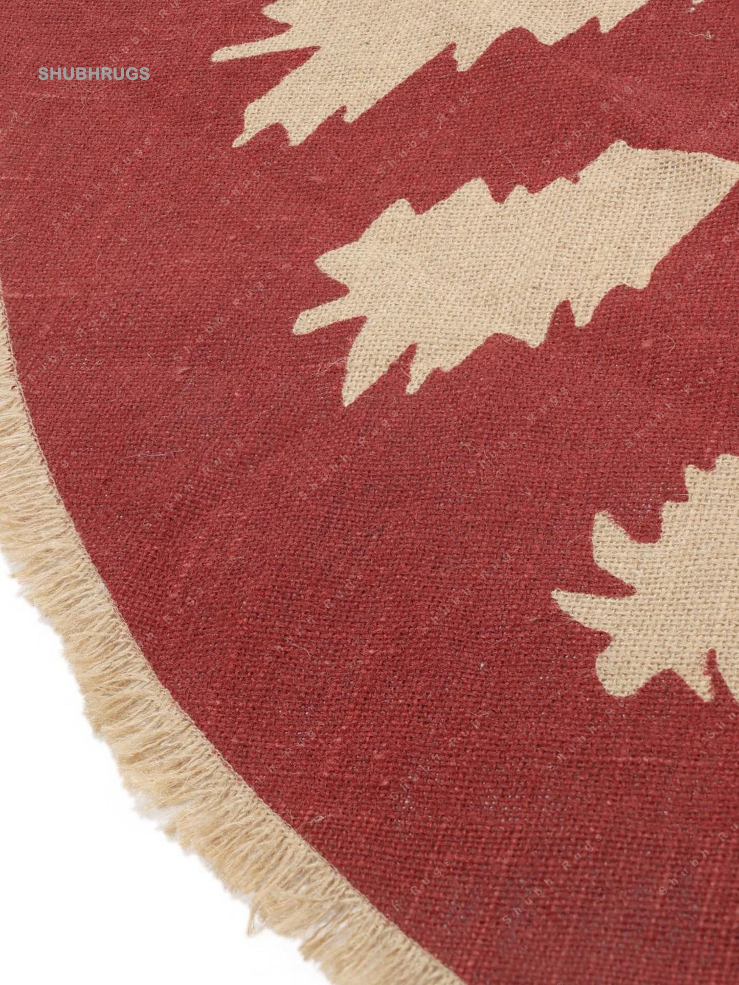 Winterland - Red Beige Jute- Rug