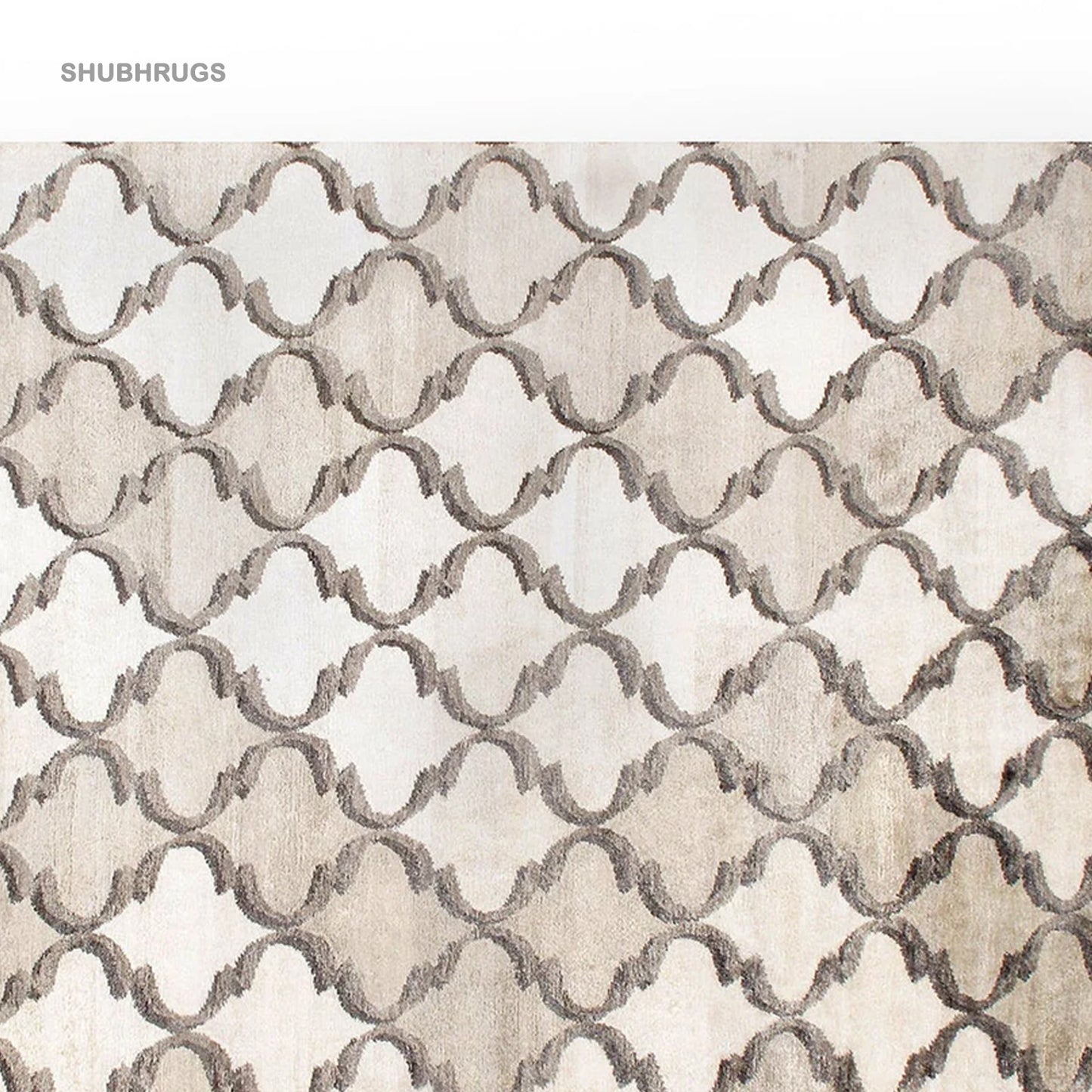 Contemporary leather-rug