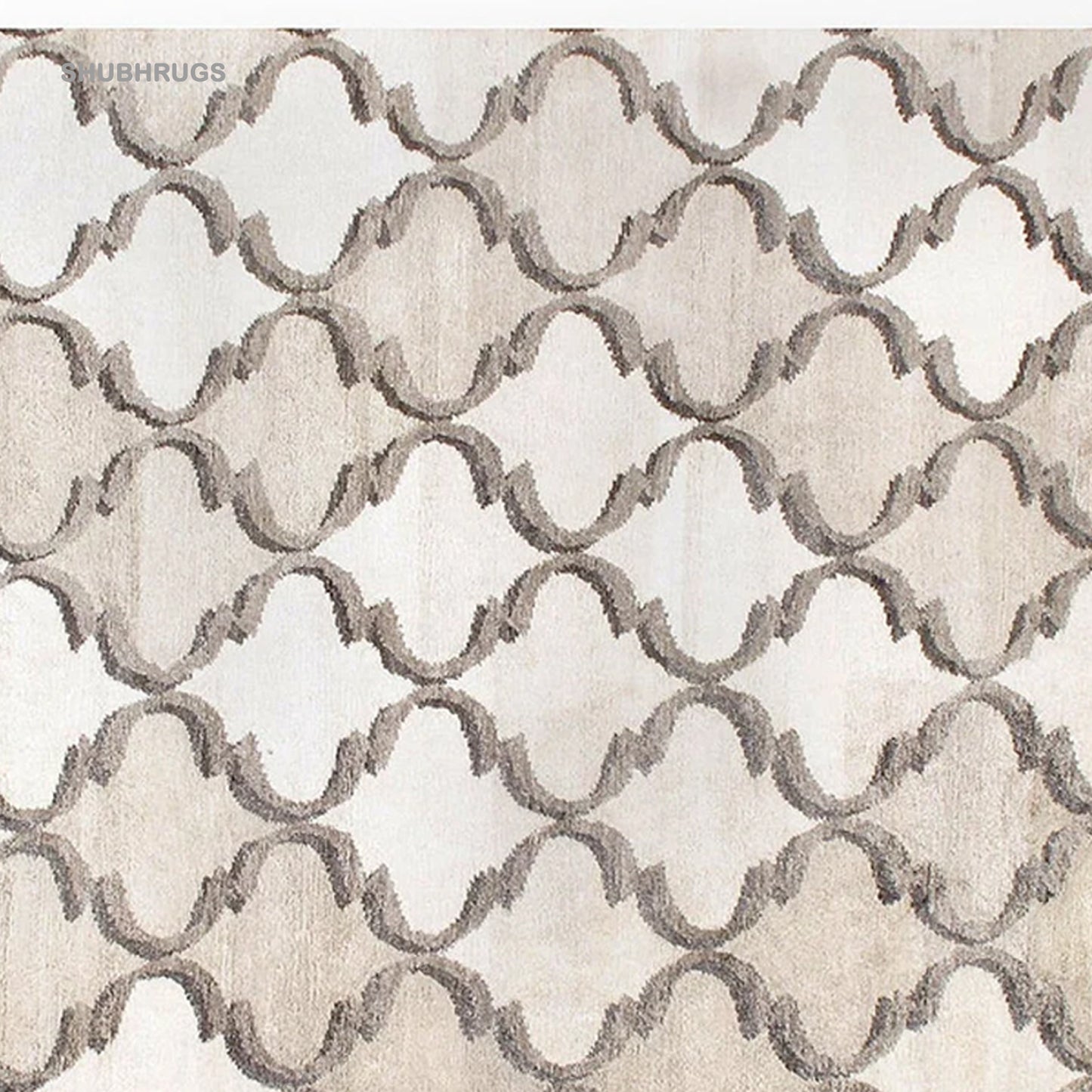 Contemporary leather-rug