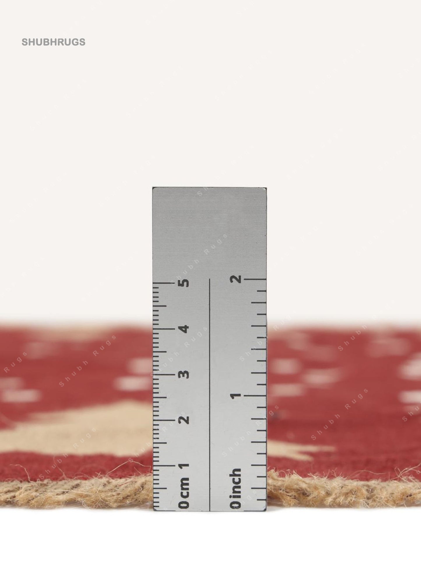 Winterland - Red Beige Jute- Rug