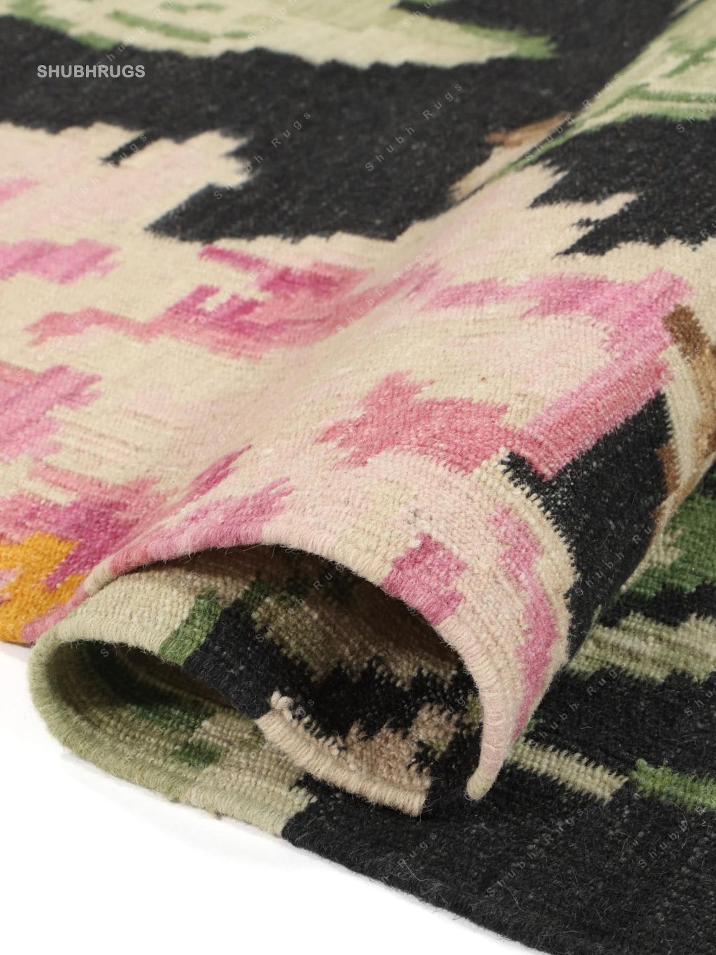 Kilim Karabakh Sofia - Black Wool Rug