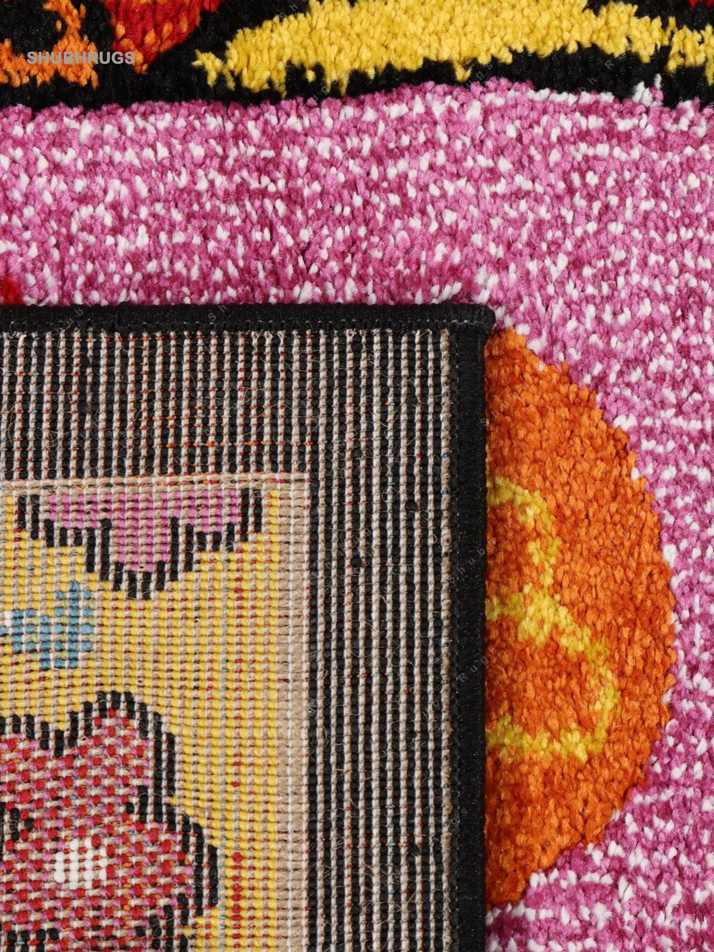 She has flowers in her hair Multicolor Rug