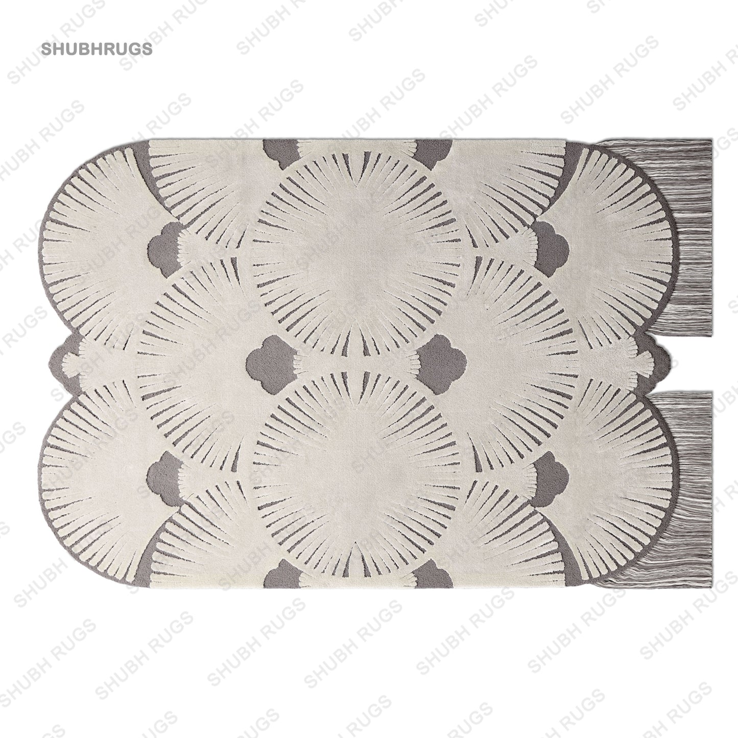 Deco Irregular Shaped Rug | Hand Tufted | Wool Rug