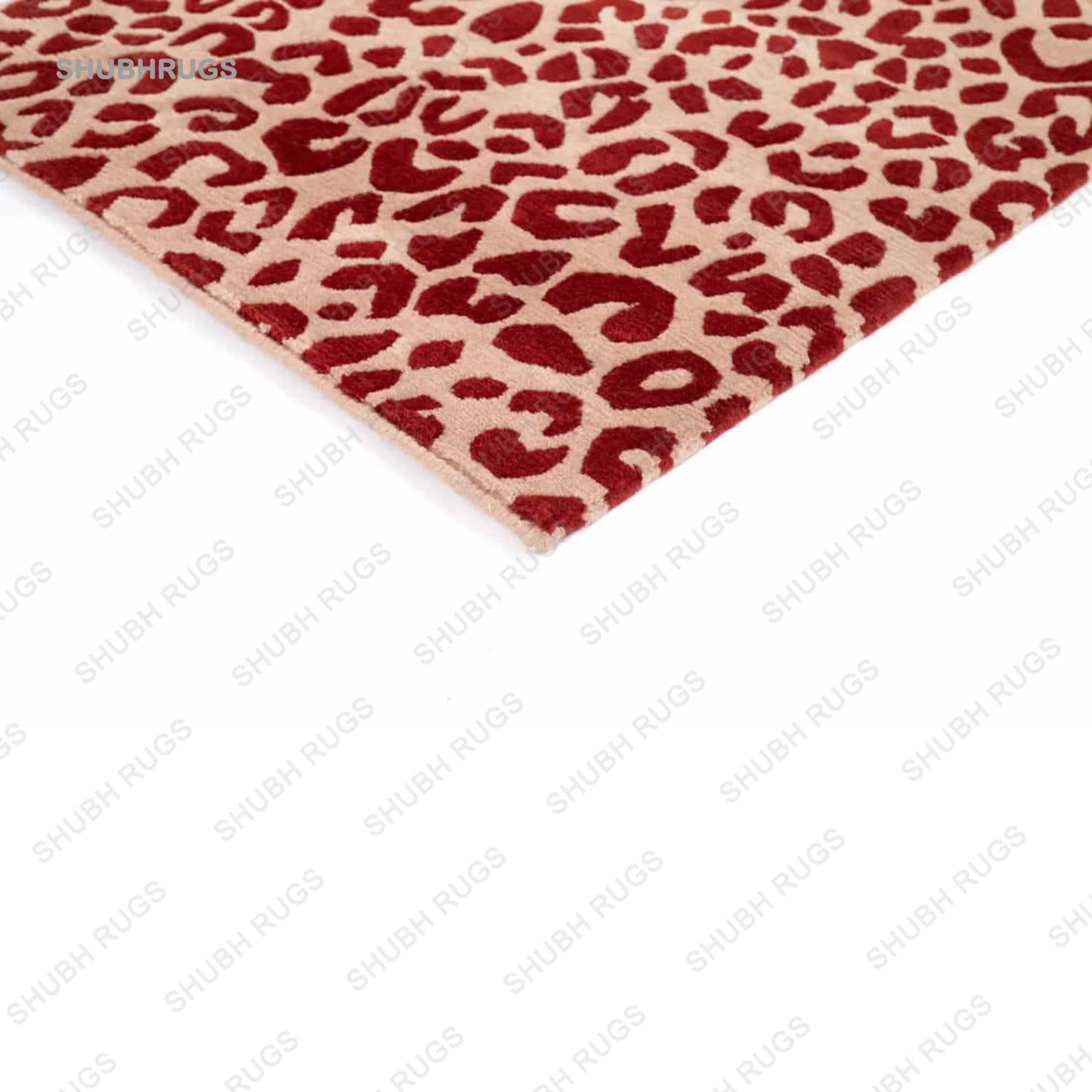 Leopard In Boss Wool Rug By Floor ,Tufted & Hand Knotted Rug