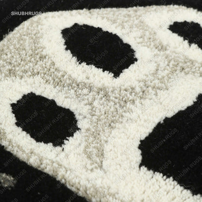 Hand-Tufted Decorative Woolen Carpet in Adorable Panda Design