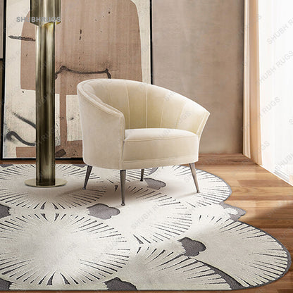 Deco Irregular Shaped Rug | Hand Tufted | Wool Rug