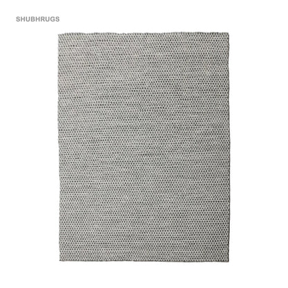 Kilim Honey Comb Grey Wool Rug