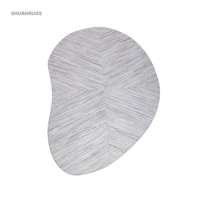 Ness leather rug