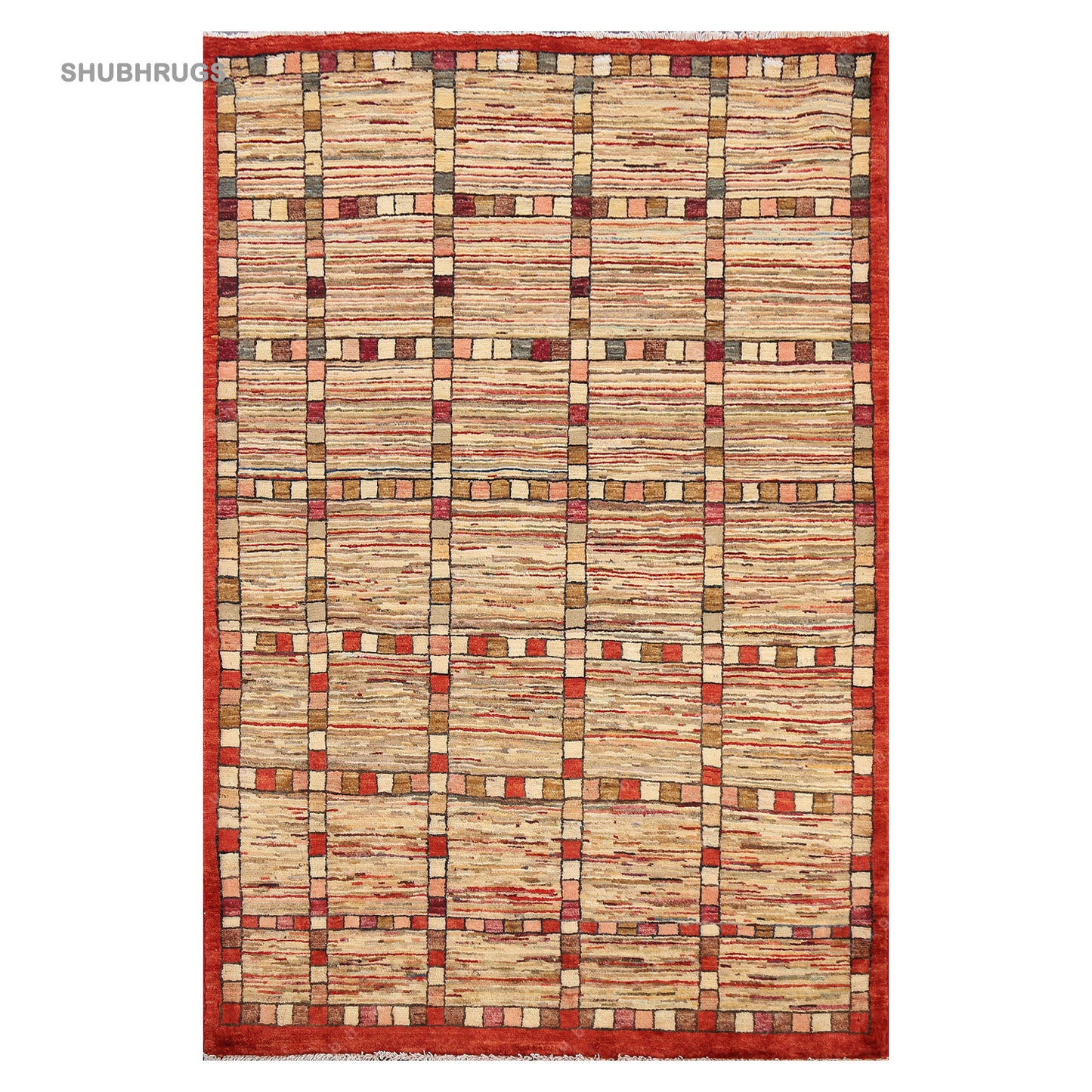 Geometric Gabbeh Kashkoli Oriental Area Rug