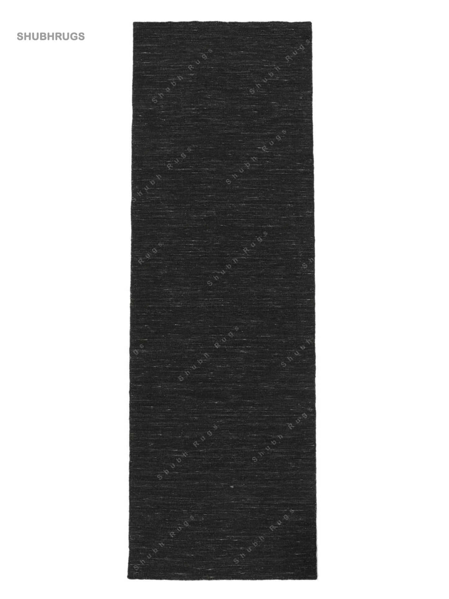 Kilim loom Black Wool Rug