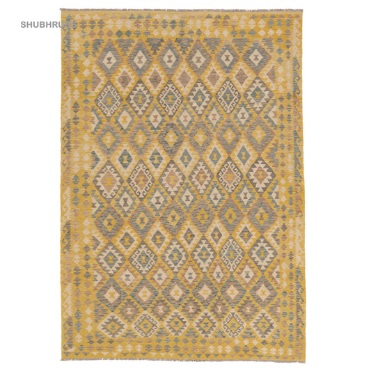 Geometric Gabbeh Kashkoli Oriental Area Rug