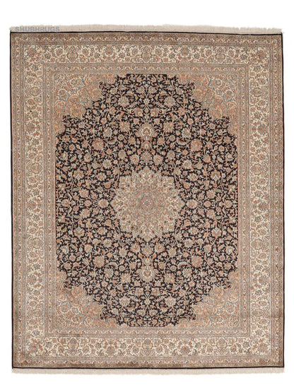 Kashmir pure silk - Hand Knotted Silk -Rug