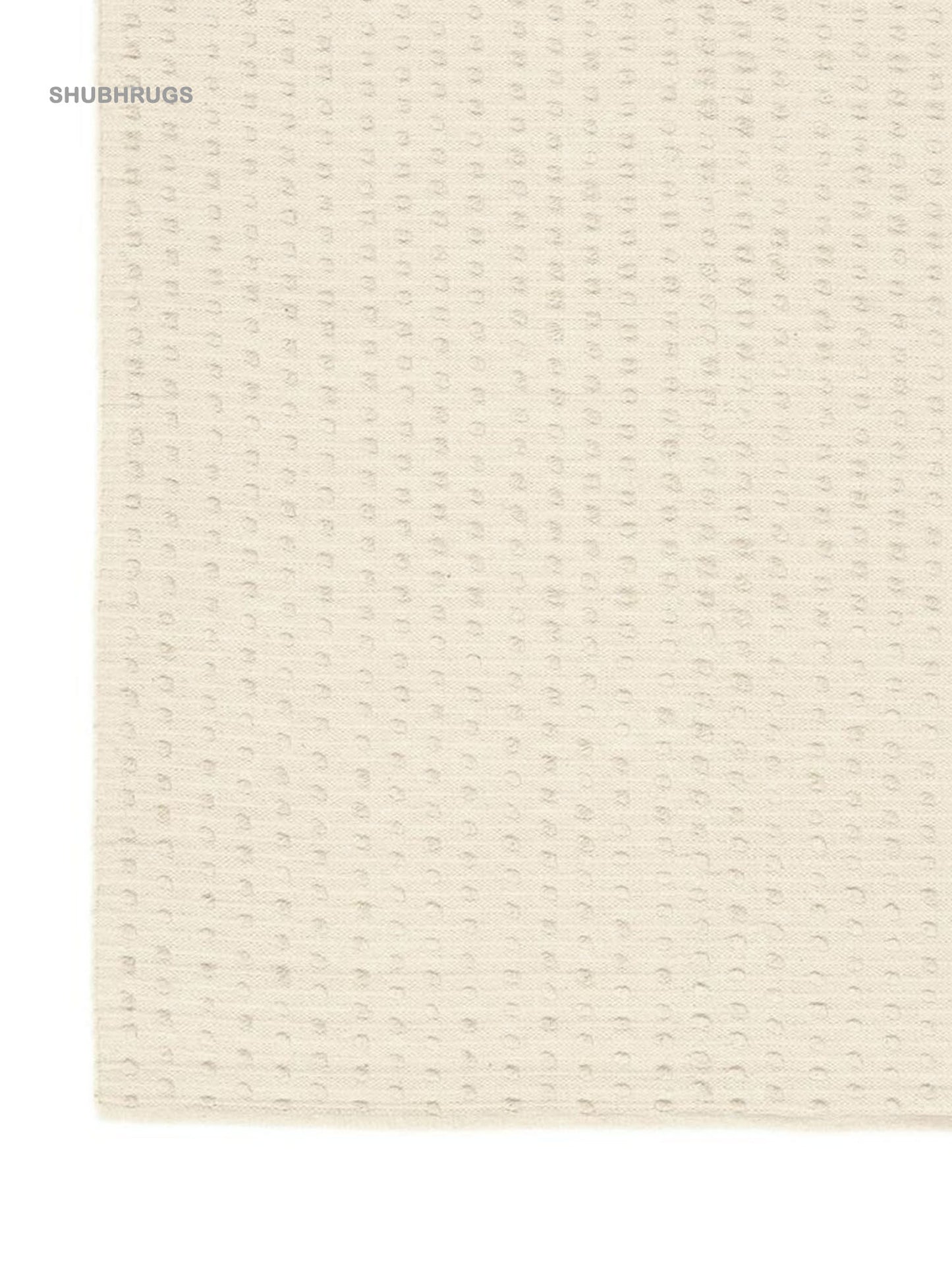 Natural White Wool- Rug