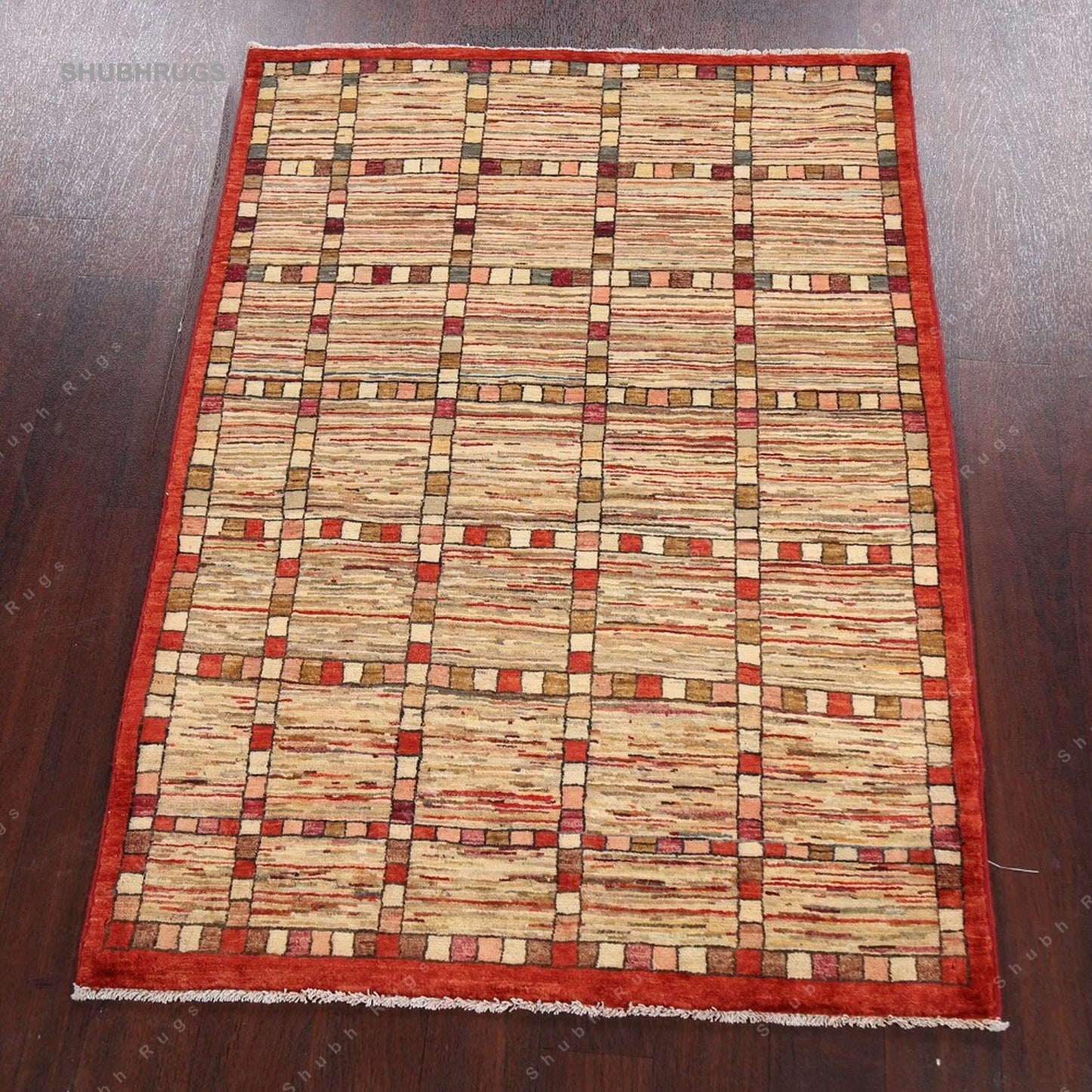 Geometric Gabbeh Kashkoli Oriental Area Rug