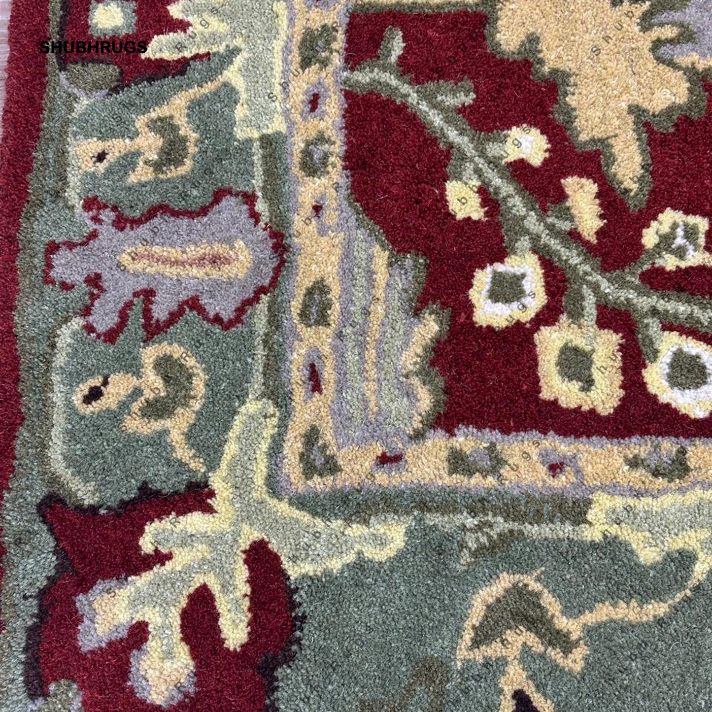 Brandon Brown Hand Tufted Wool Rug Swatch For Hall Kitchen Living Room Bed Room