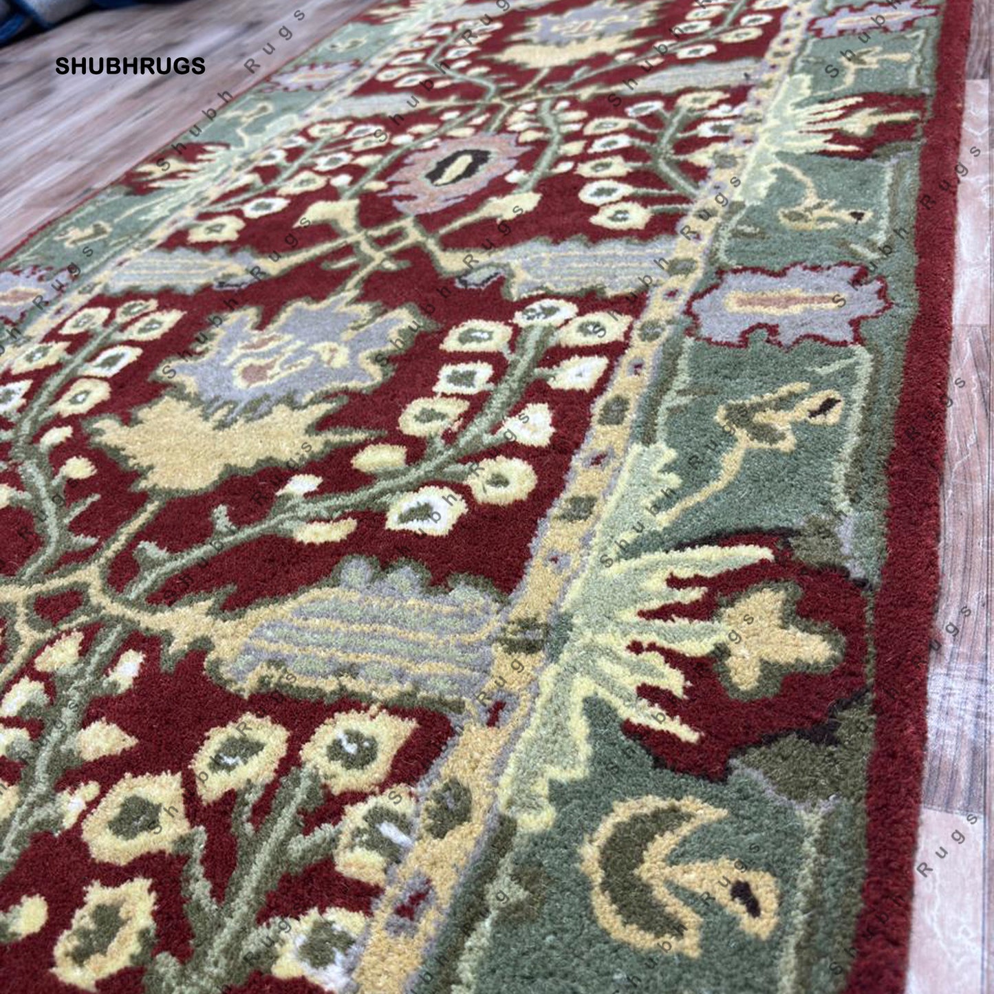 Brandon Brown Hand Tufted Wool Rug Swatch For Hall Kitchen Living Room Bed Room