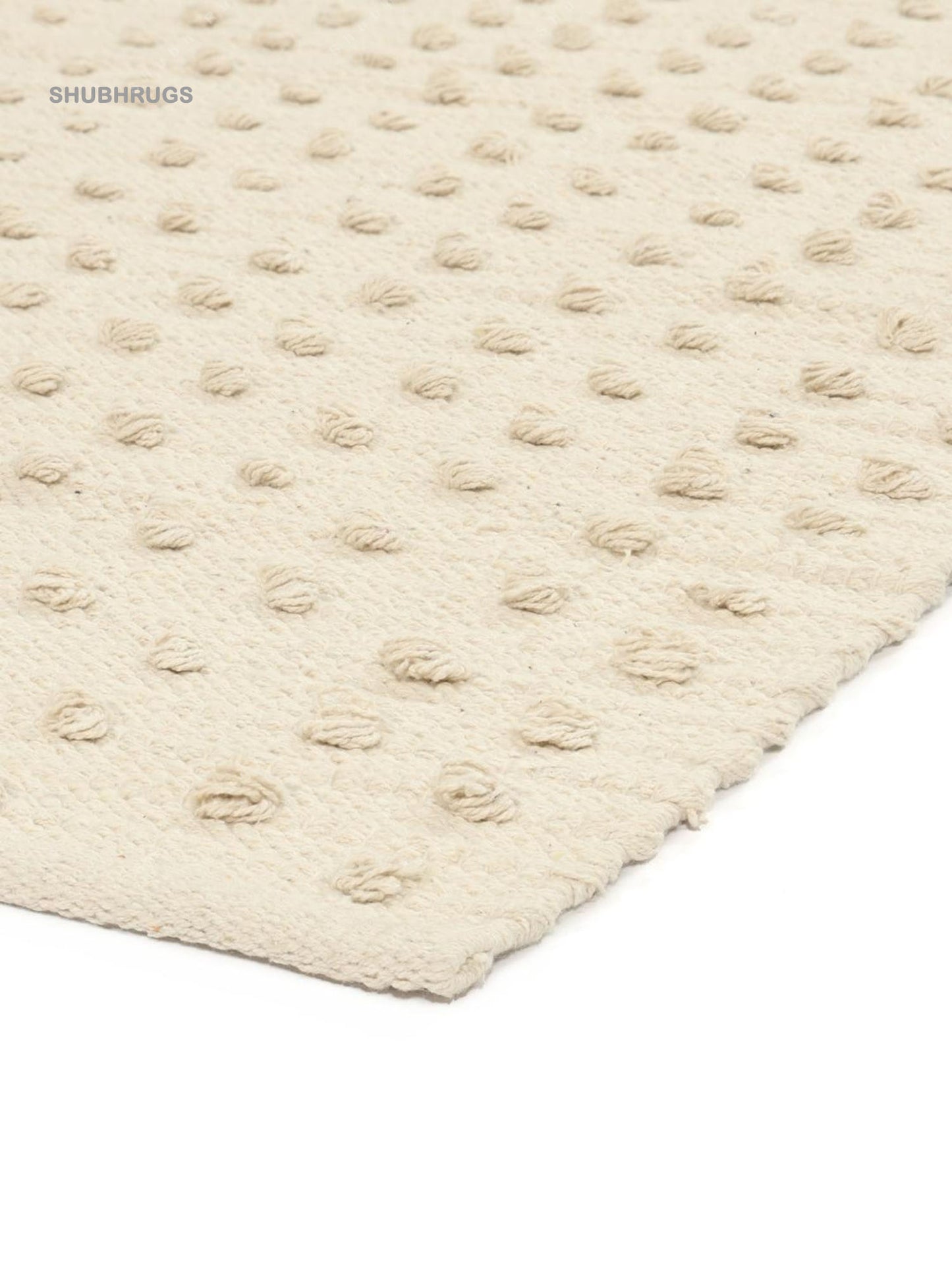 Natural White Wool- Rug