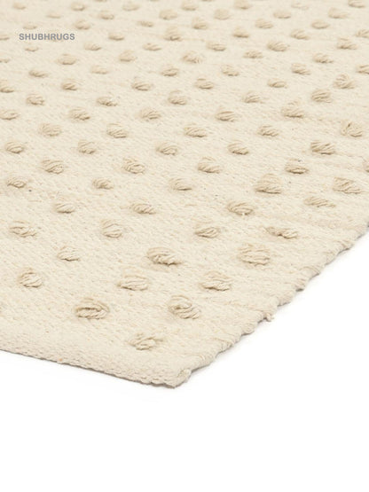 Natural White Wool- Rug