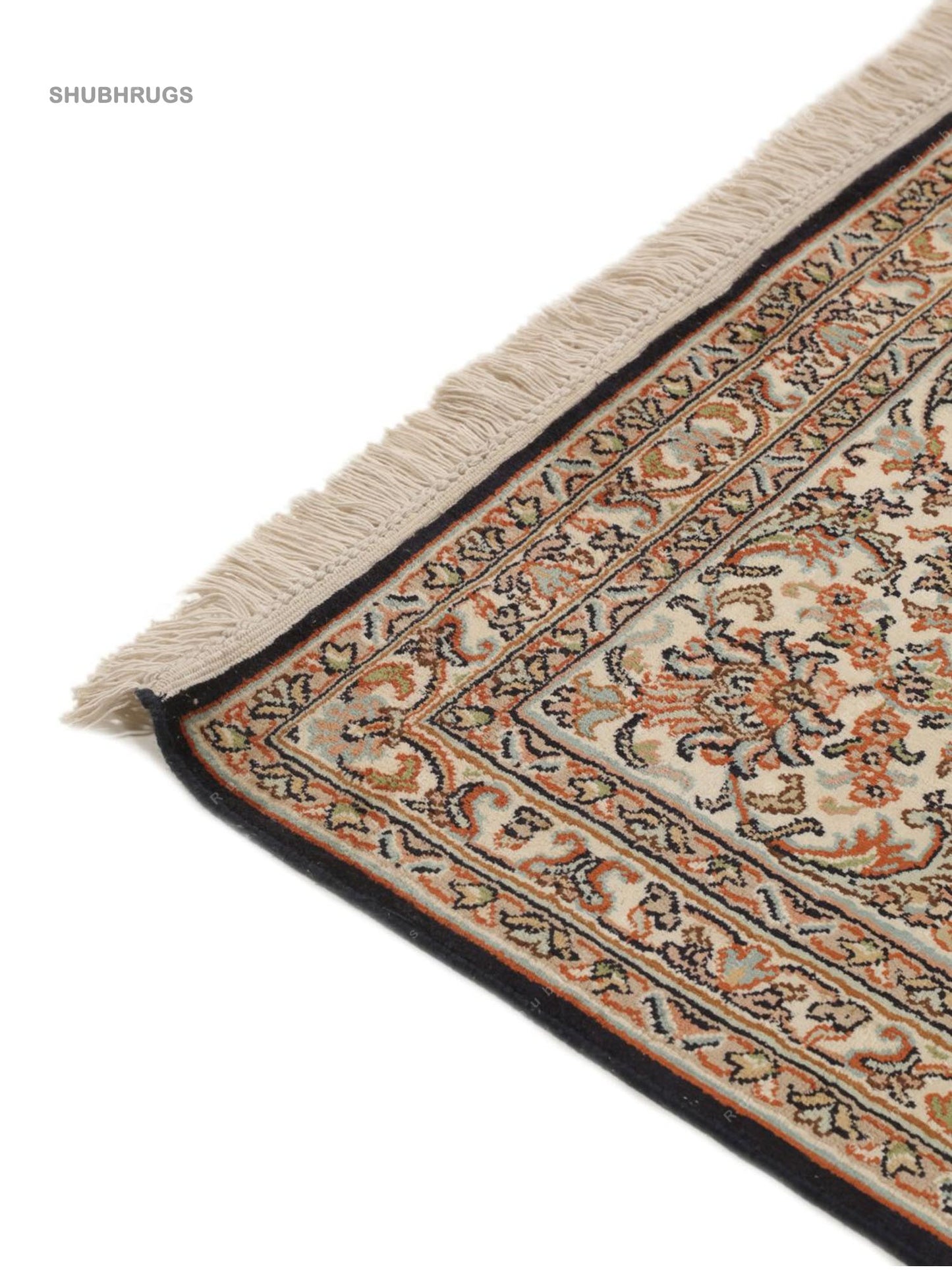 Kashmir pure silk - Hand Knotted Silk -Rug