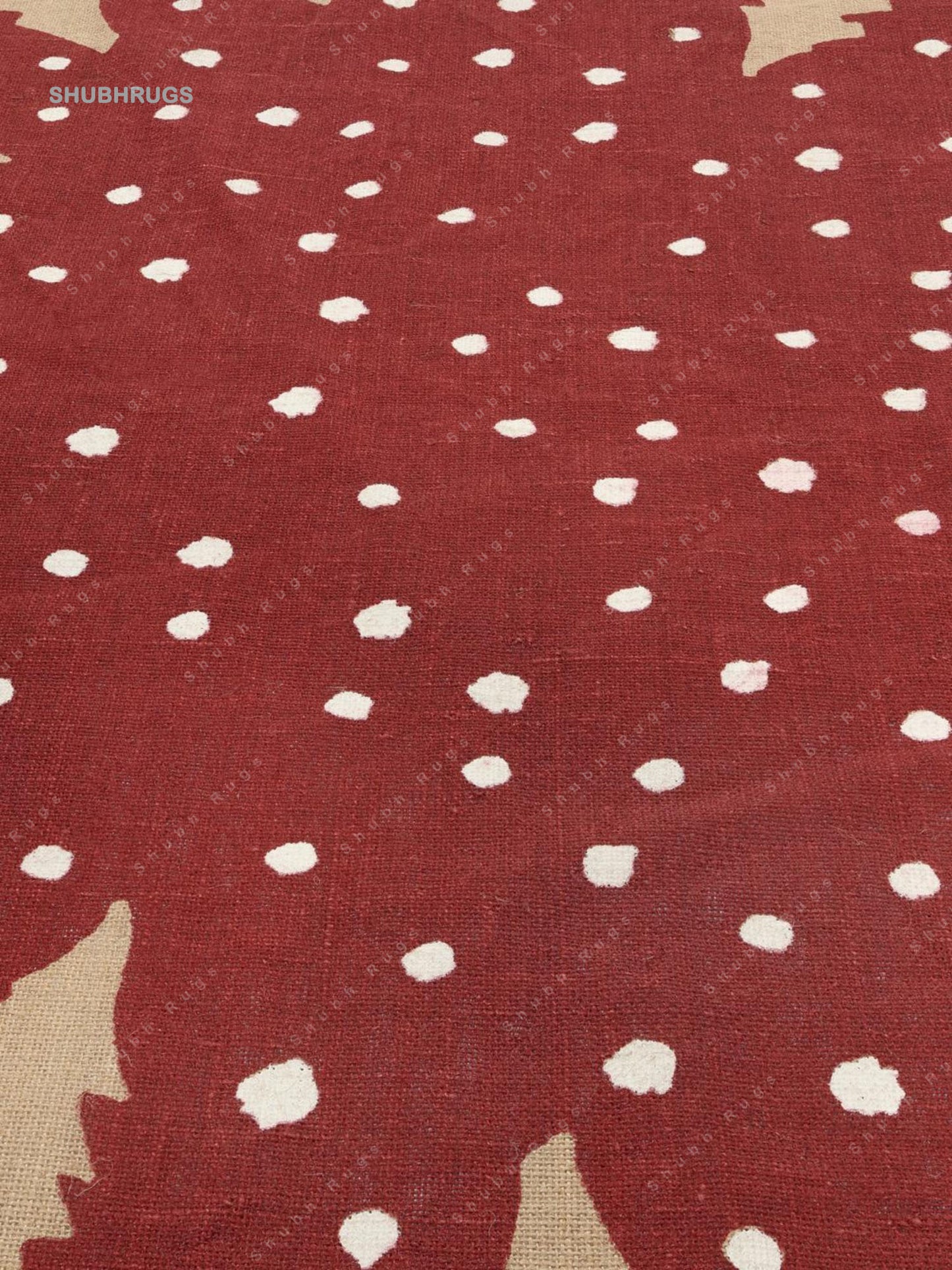 Winterland - Red  Beige Jute- Rug