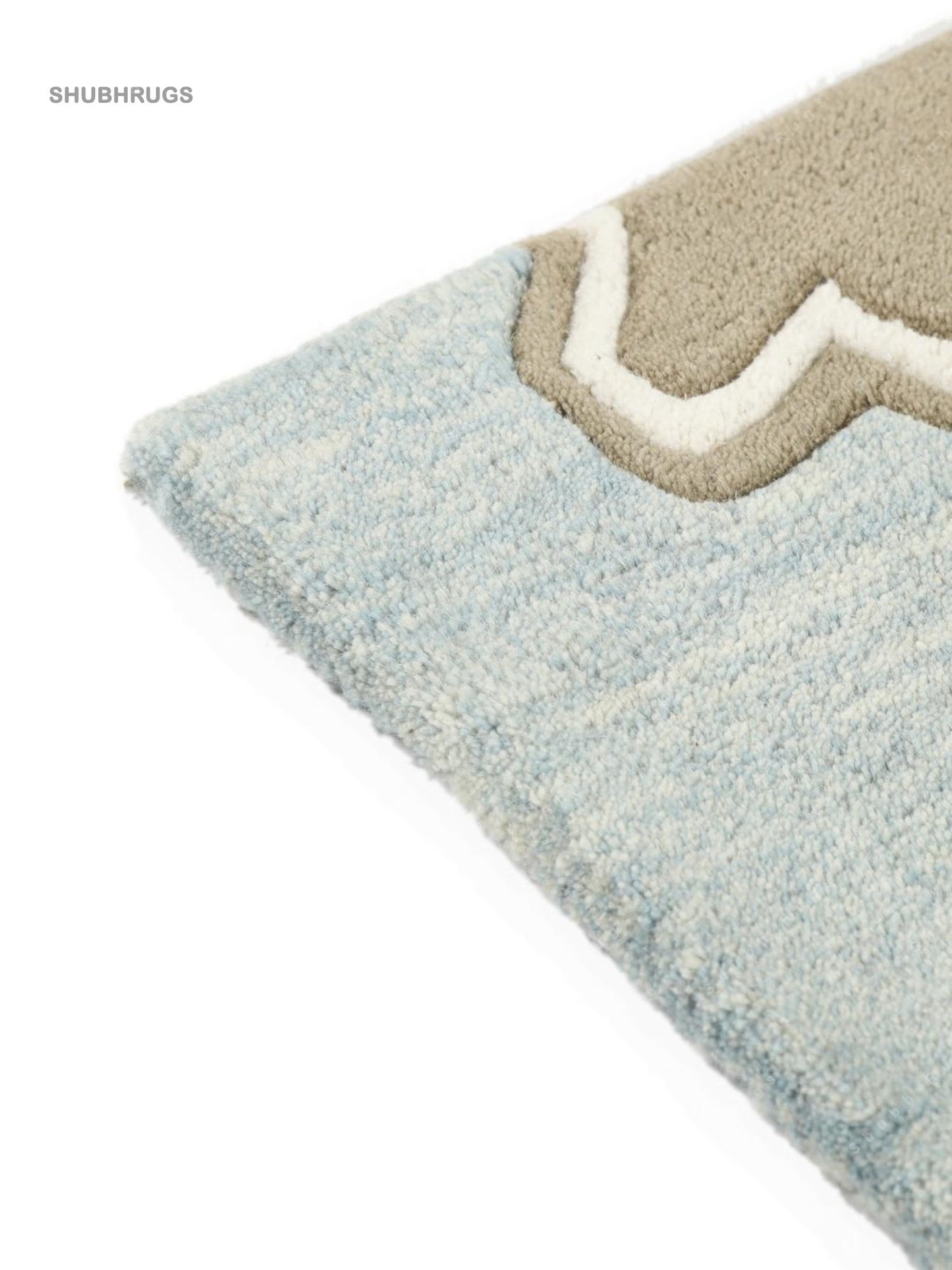 Cars Handtufted - Light Blue Wool -Rug