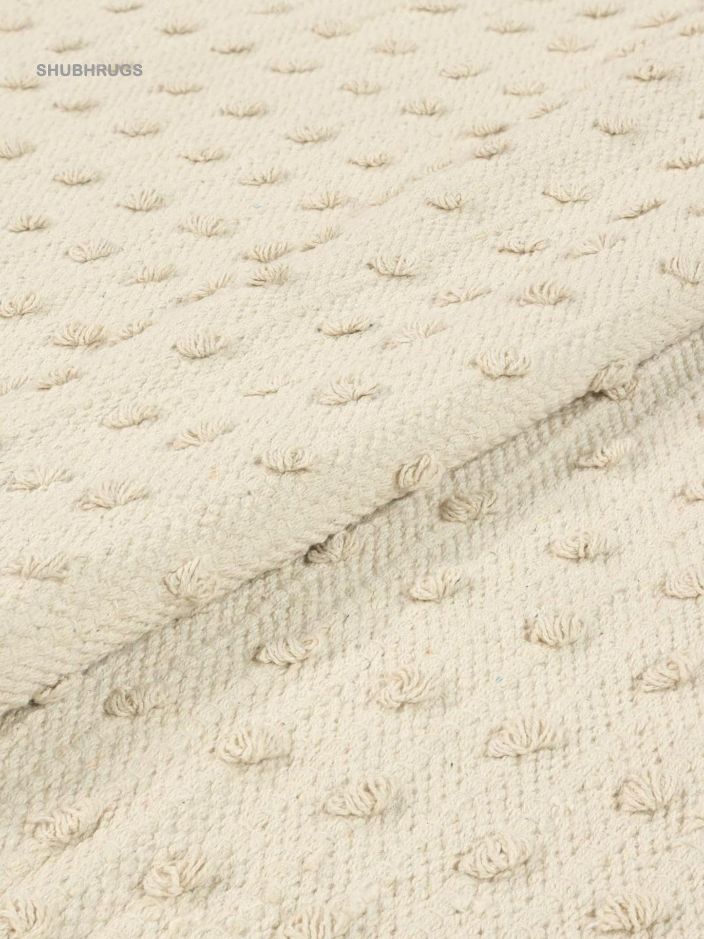 Natural White Wool- Rug