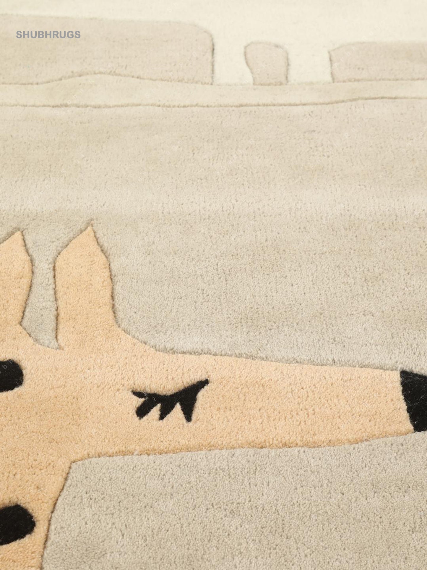 Puppy - Beige Wool Rug