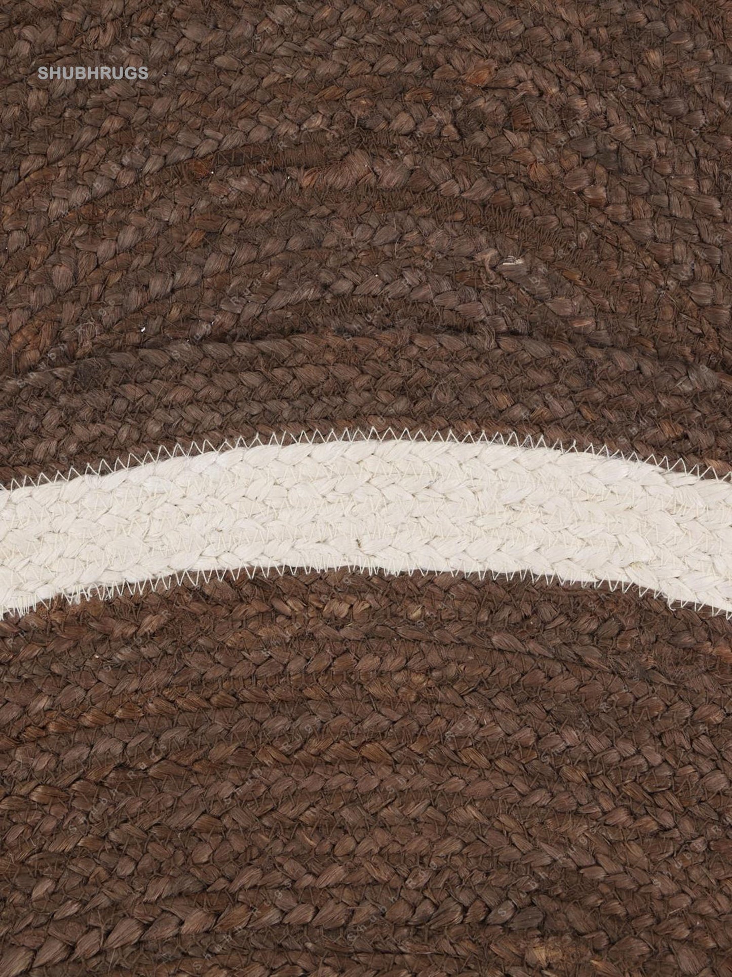 Pella Line - Brown  Off White Jute -Rug