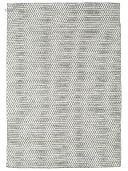 Kilim Honey Comb Grey Wool Rug