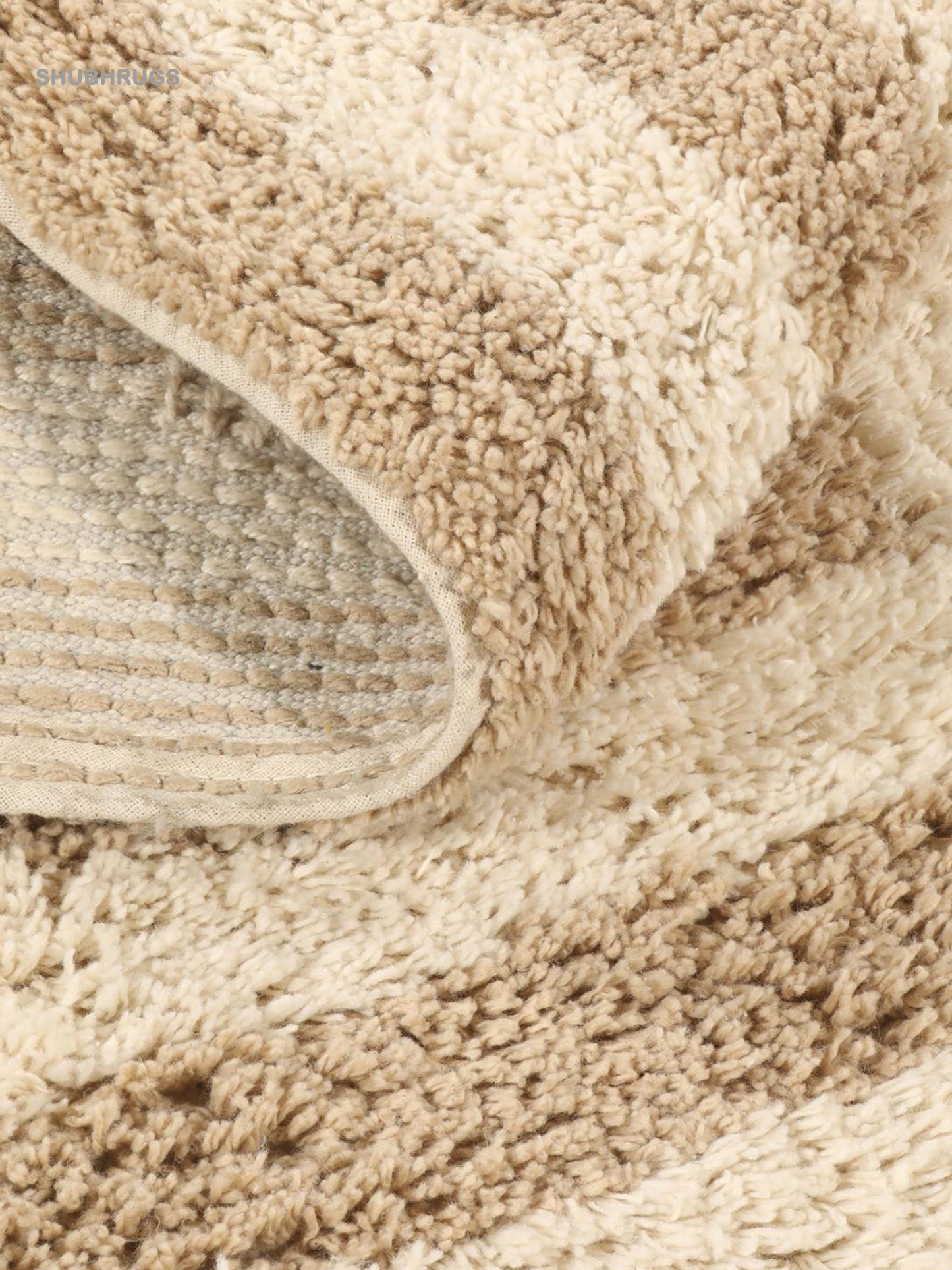 Chateau-Natural White  Beige Bath Mat