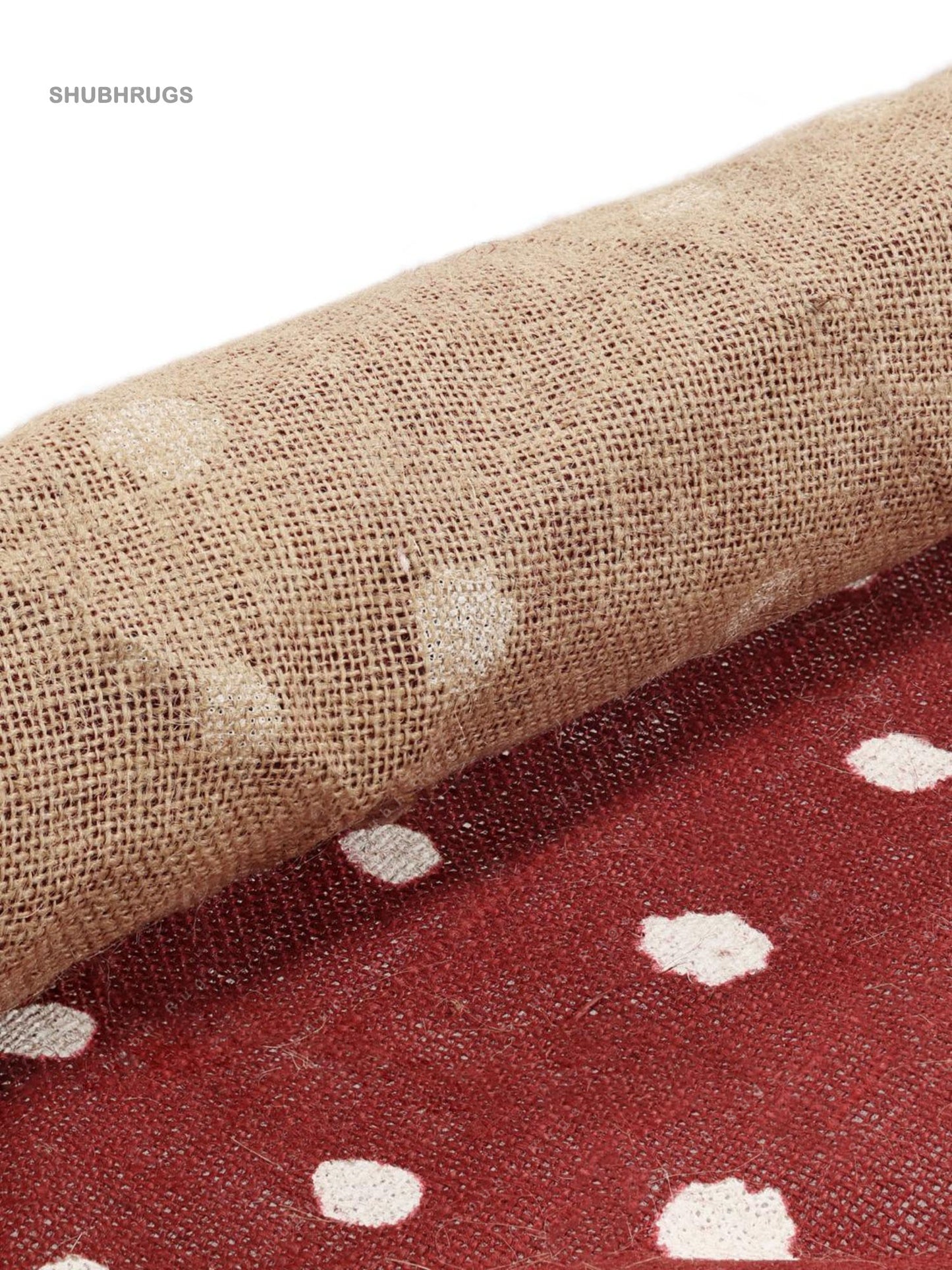 Winterland - Red  Beige Jute- Rug