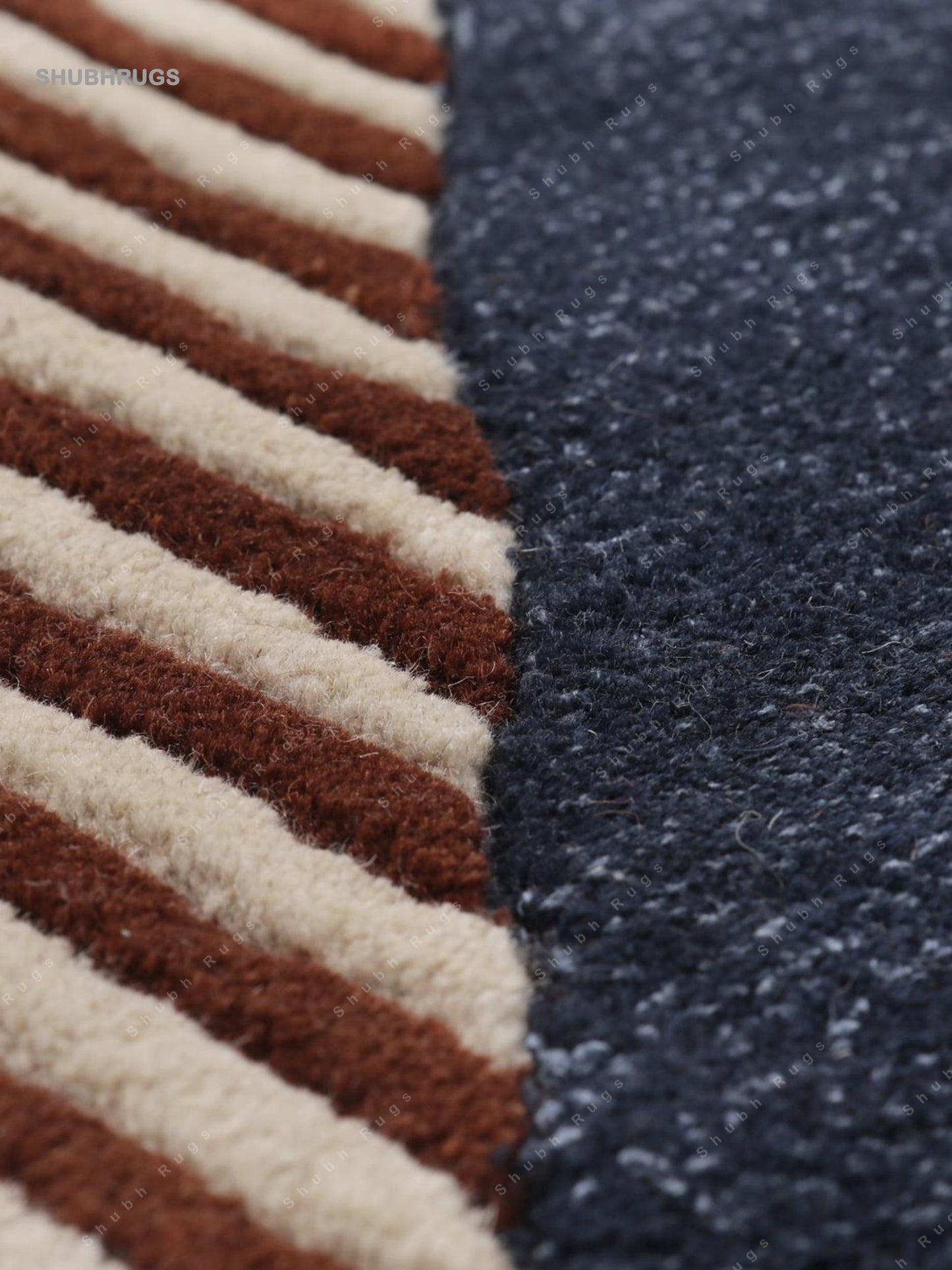 Portal  Brown Wool Rug