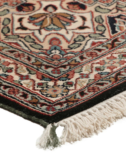 Kashmir pure silk 24  24 - Hand Knotted Silk -Rug