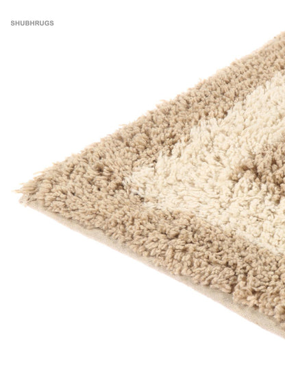 Chateau-Natural White  Beige Bath Mat