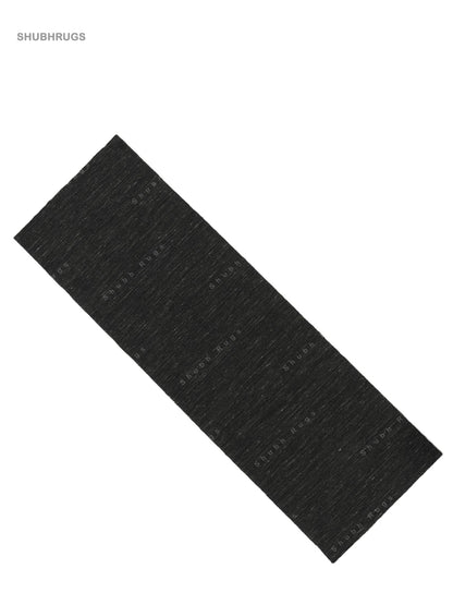 Kilim loom Black Wool Rug