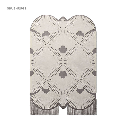 Deco Irregular Shaped Rug | Hand Tufted | Wool Rug