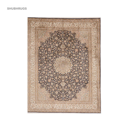 Kashmir pure silk - Hand Knotted Silk -Rug