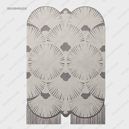 Deco Irregular Shaped Rug | Hand Tufted | Wool Rug